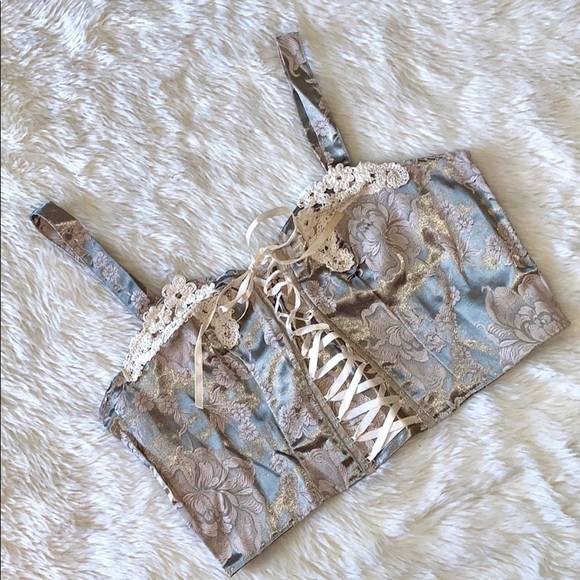 Y2K Victoria’s Secret Embroidered Bustier Corset - Picture 3 of 11